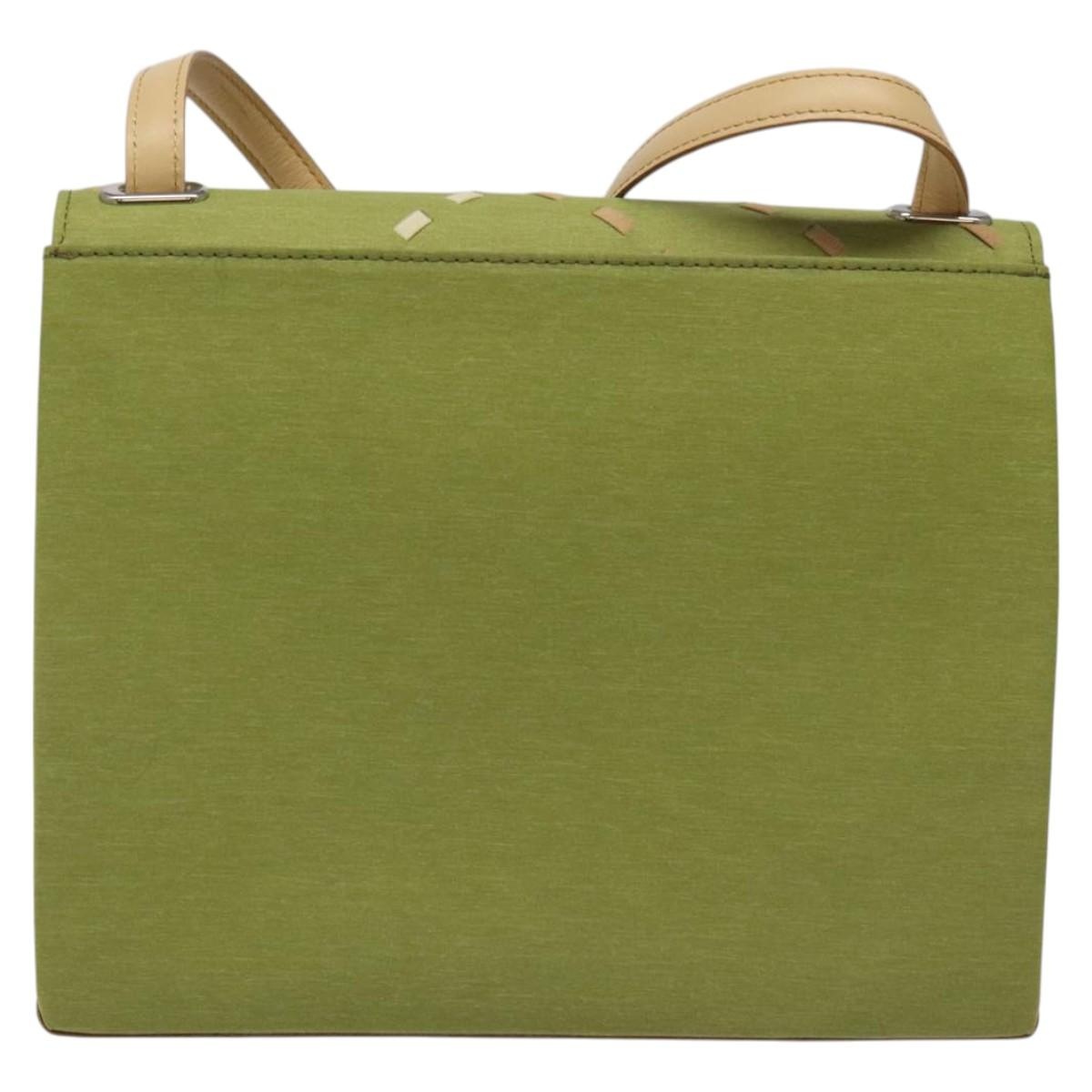 Burberry Nova Check Shoulder Bag Canvas Green - 3