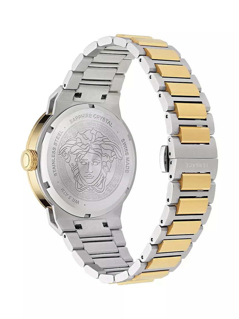 Medusa Infinite Stainless Steel Bracelet Watch/47MM - 4