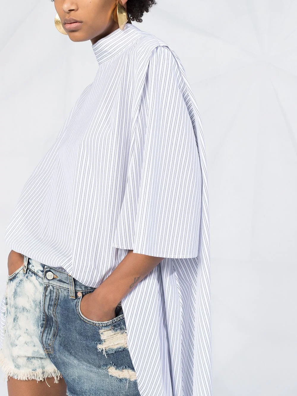 oversized striped shirt - 5