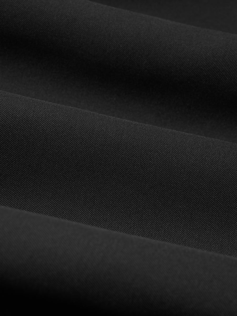 Silk Wool Double Breasted Lapelless Blazer - 5