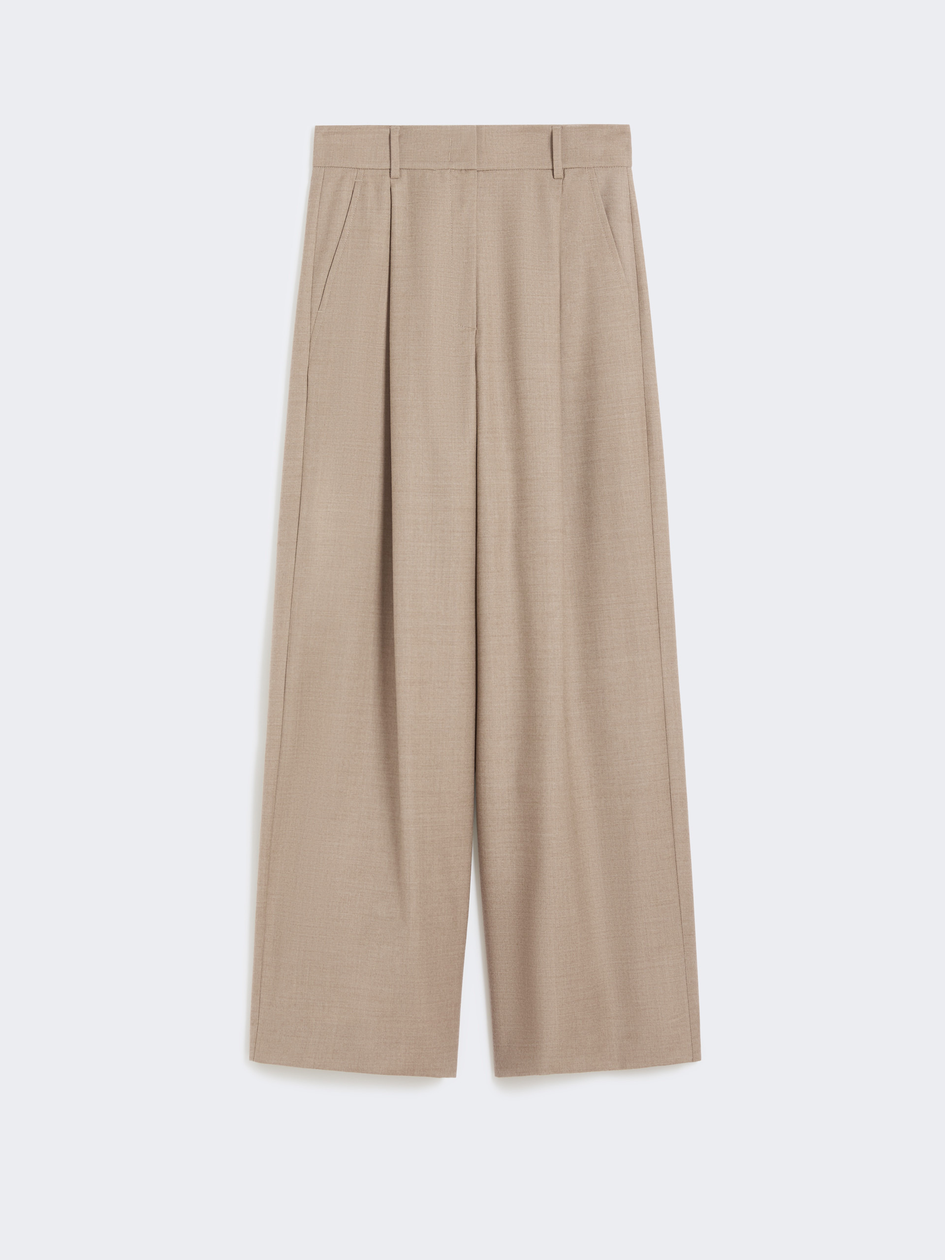 GLOBALE Wool flannel palazzo trousers - 1