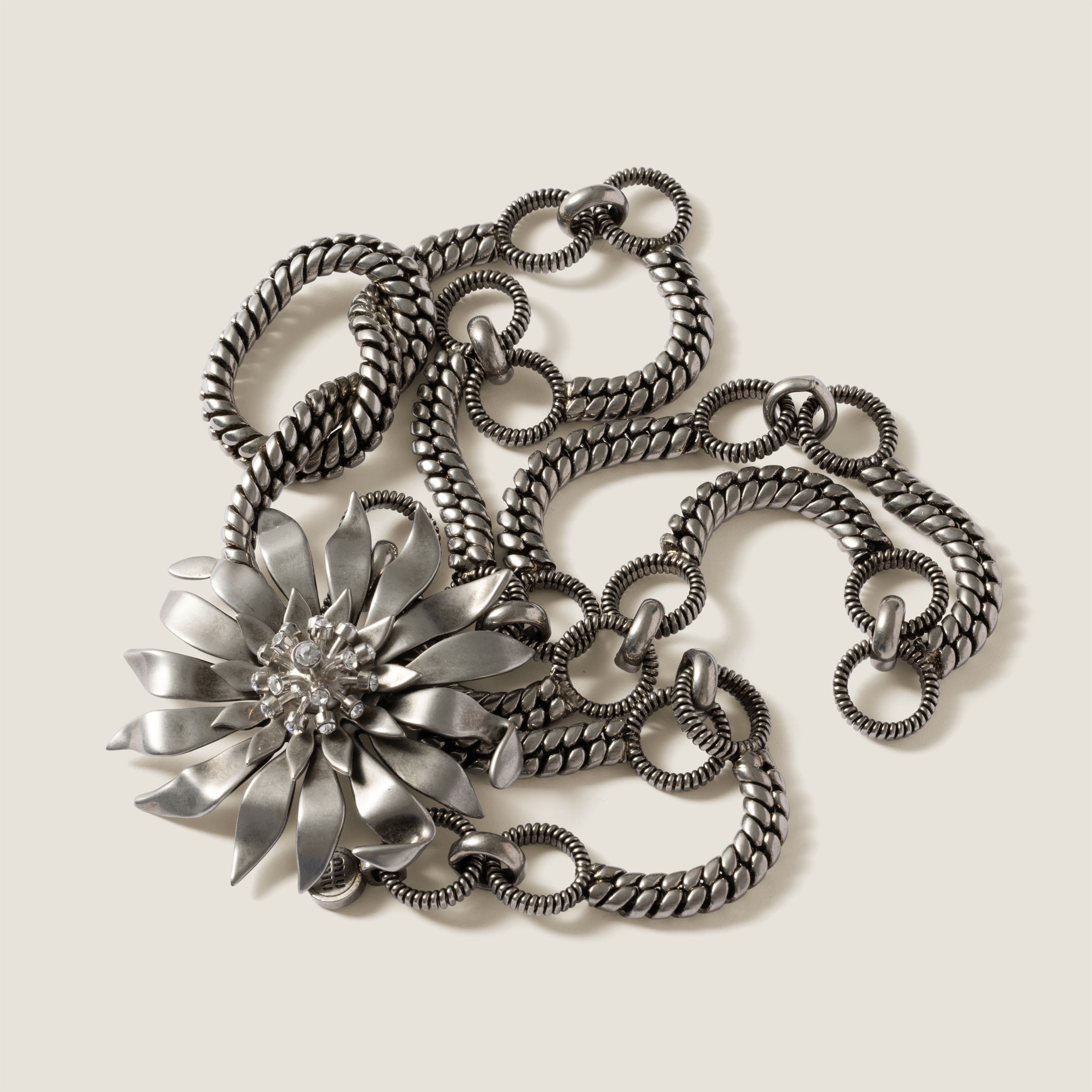 Metal belt with crystals - 3