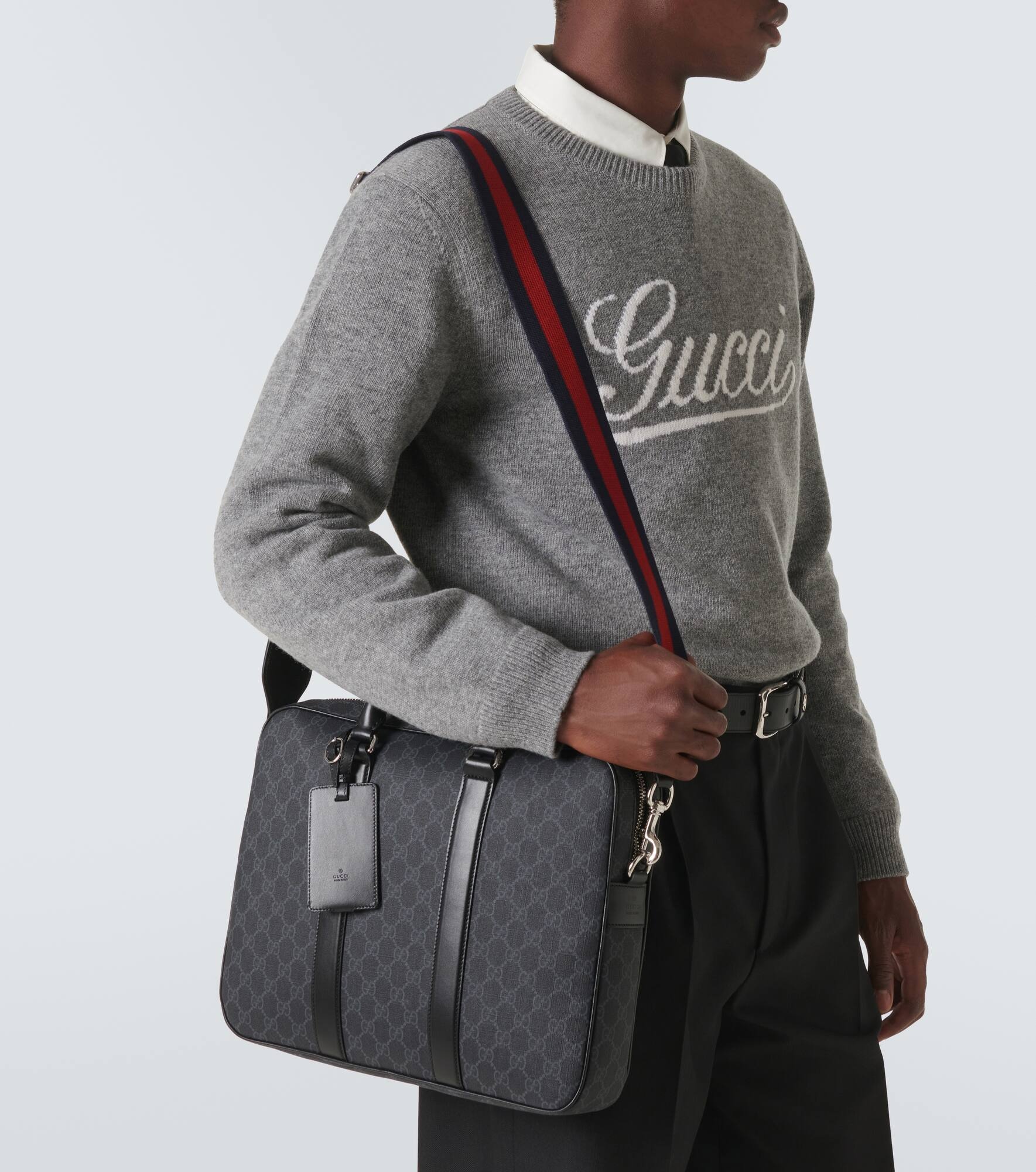 GG Canvas briefcase - 2