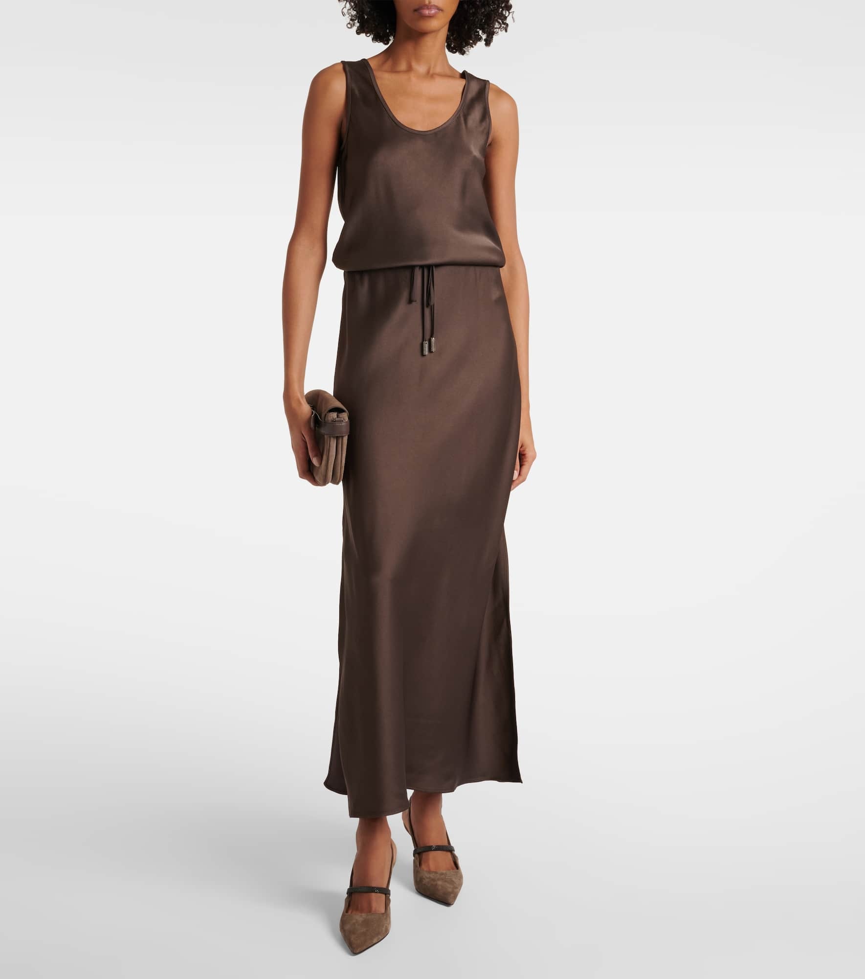 Satin maxi dress - 2