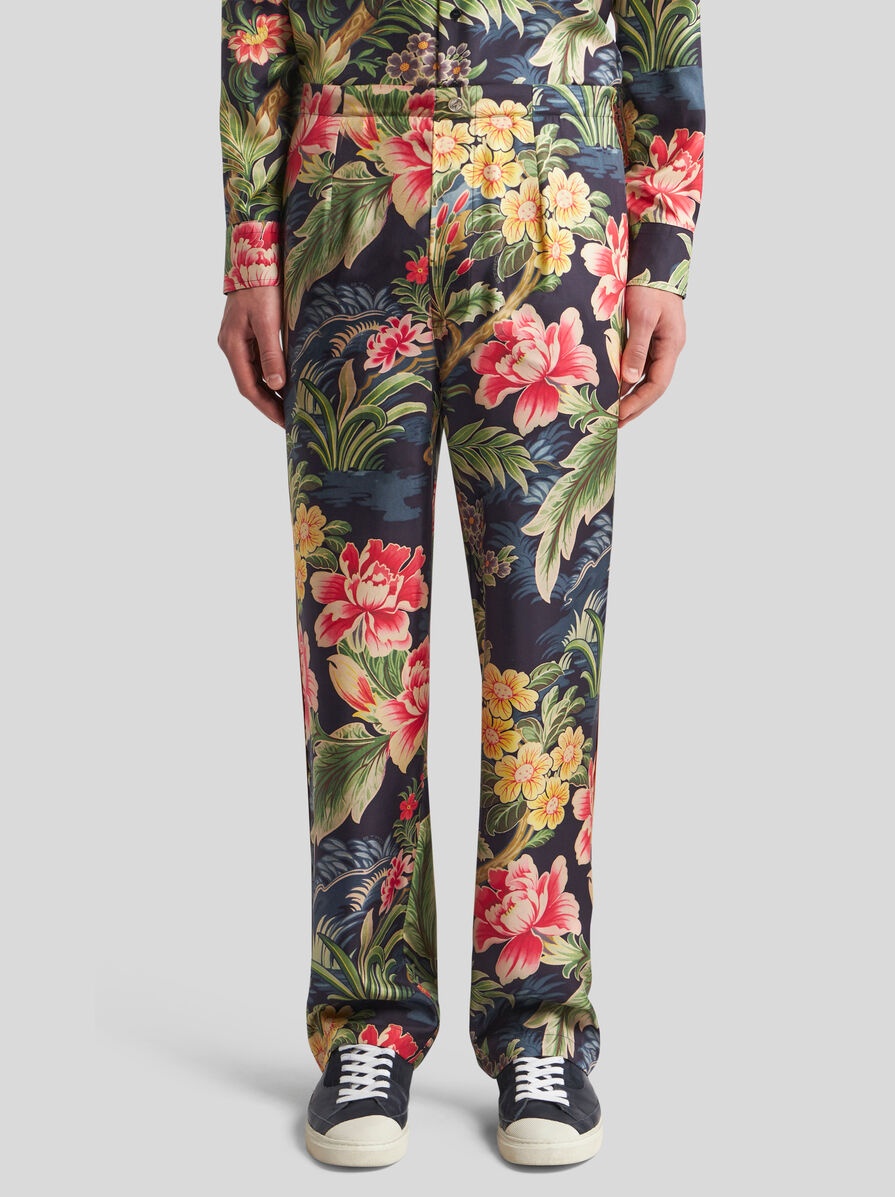 PRINTED SILK TROUSERS - 2