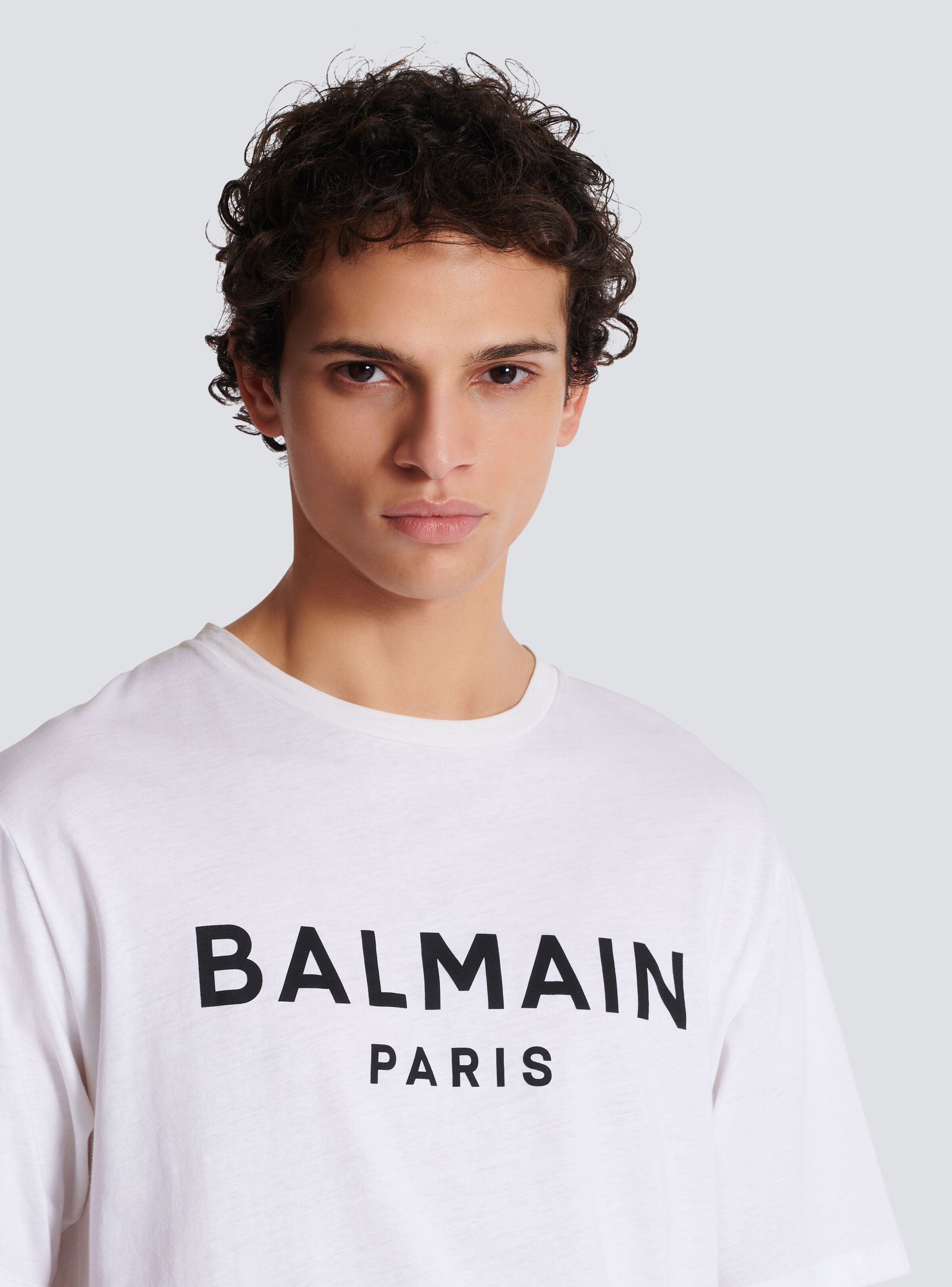 Printed Balmain Paris short-sleeved T-shirt - 7