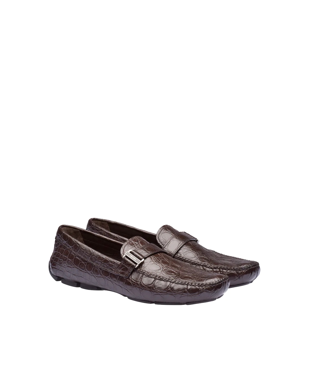 Crocodile leather loafers - 1