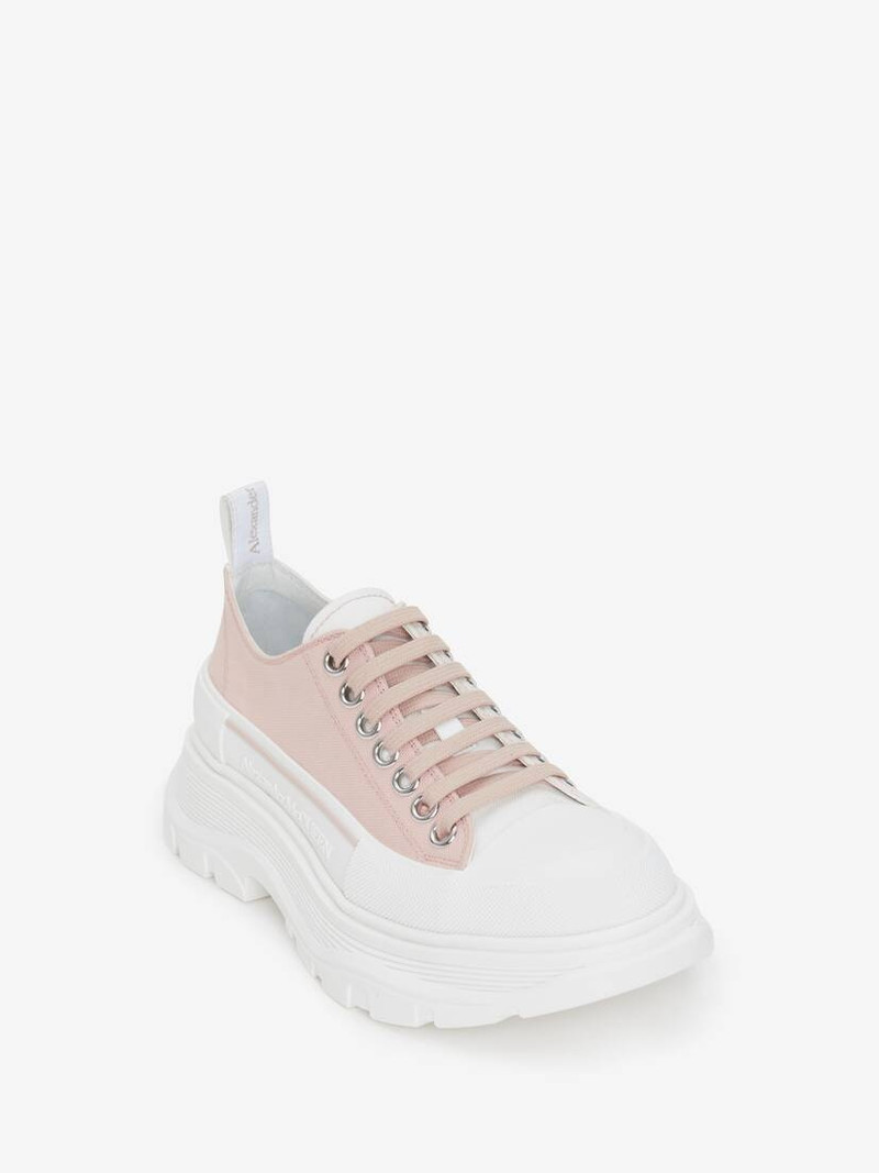 Alexander McQueen Women's Tread Slick Lace Up in Blush/bone outlook