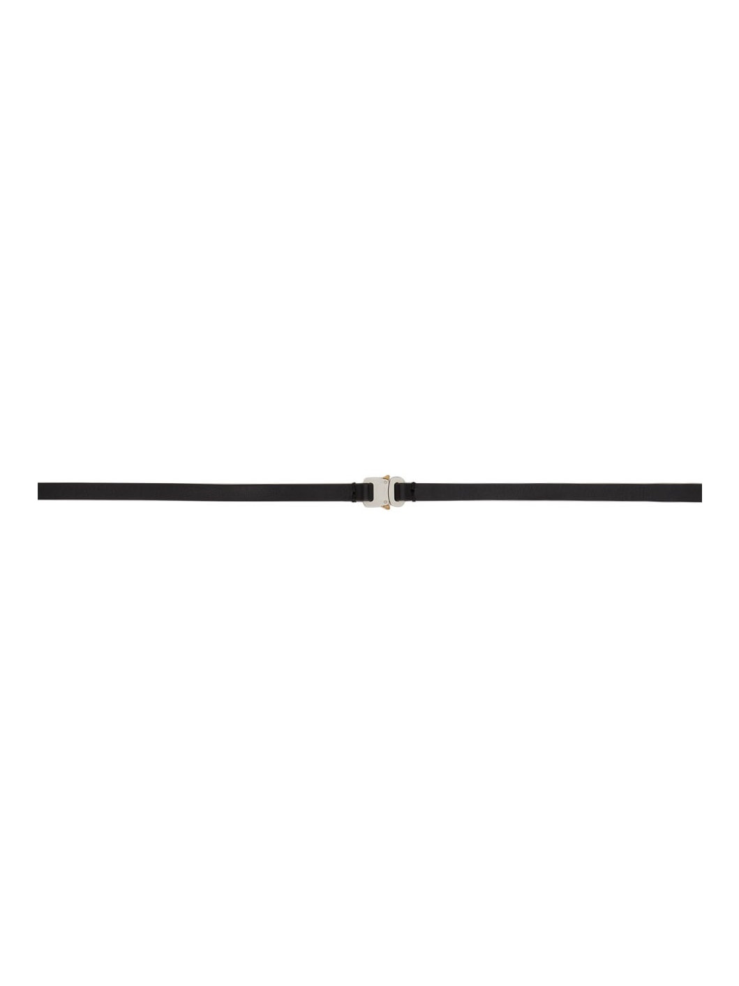 Black Micro Buckle Belt - 1