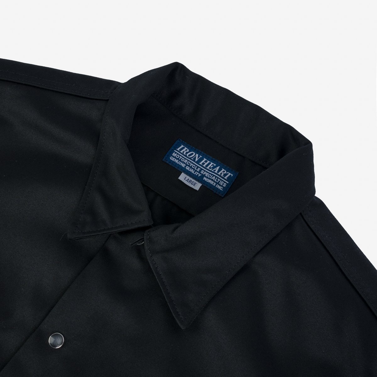 IHSH-383-BLK-NP 9oz T/C Mechanic Shirt - Black - 5