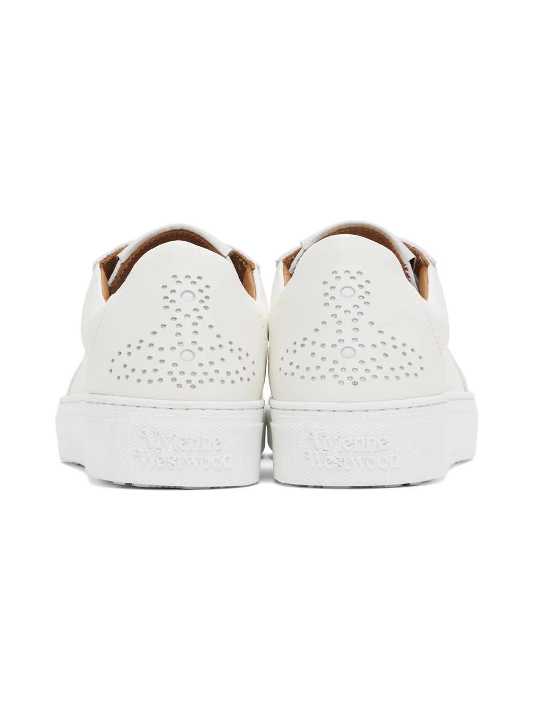 White Classic Punch Trainer Low Top Sneakers - 2