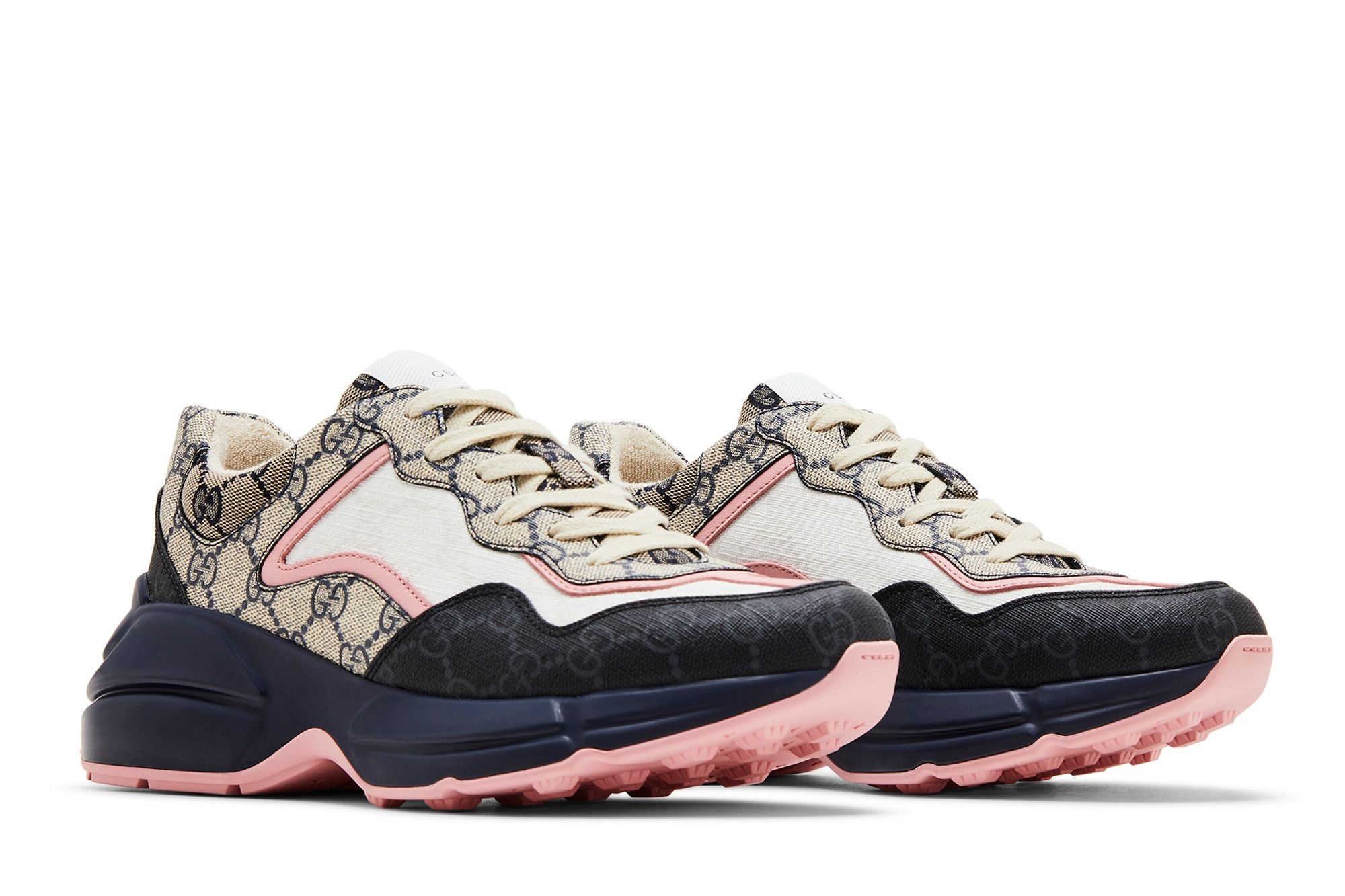 Gucci Wmns Rhyton Sneaker 'Beige Blue Monogram' - 8