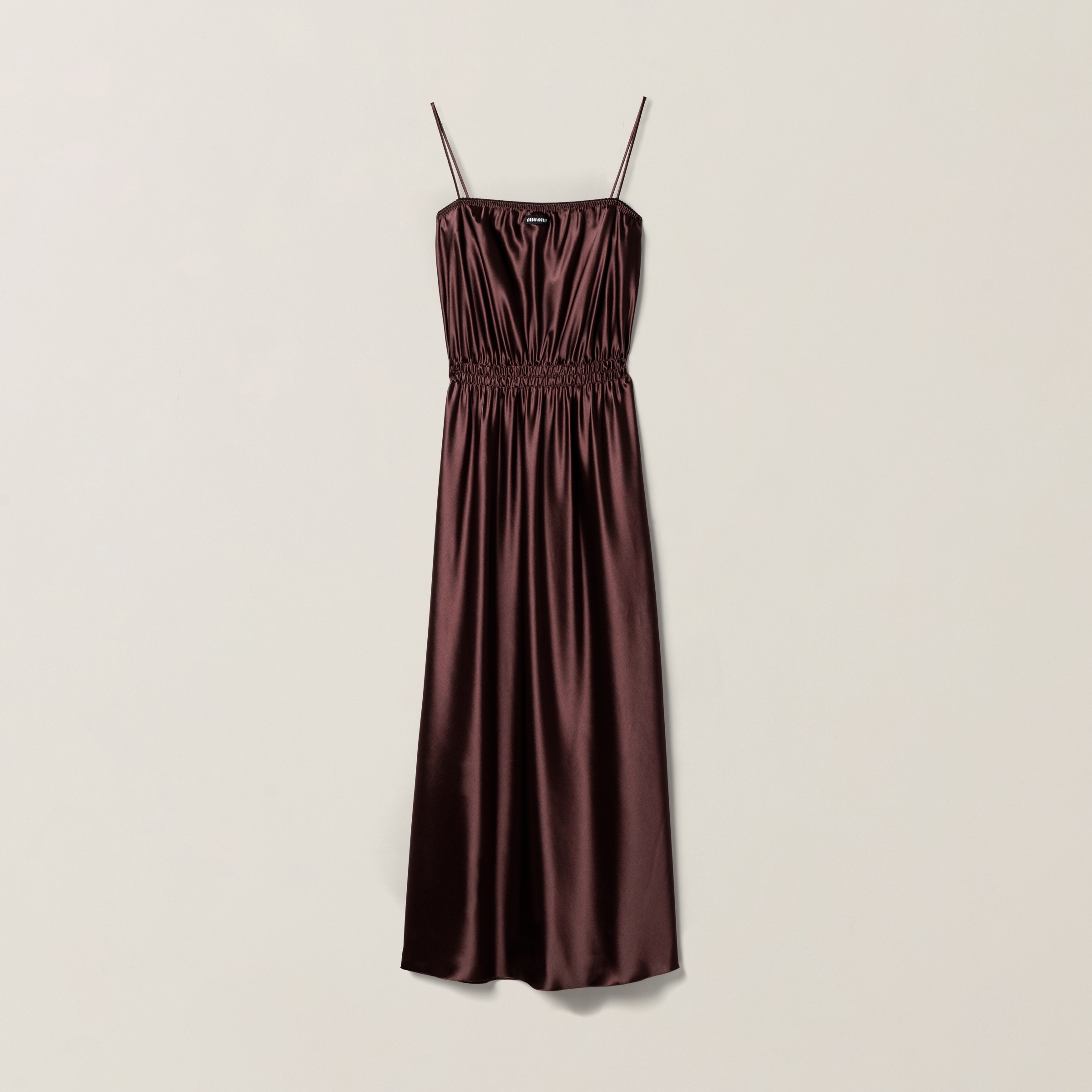 Long satin dress - 1