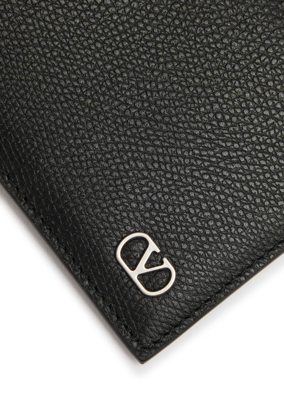 Valentino VLogo Grained Leather Wallet - 3