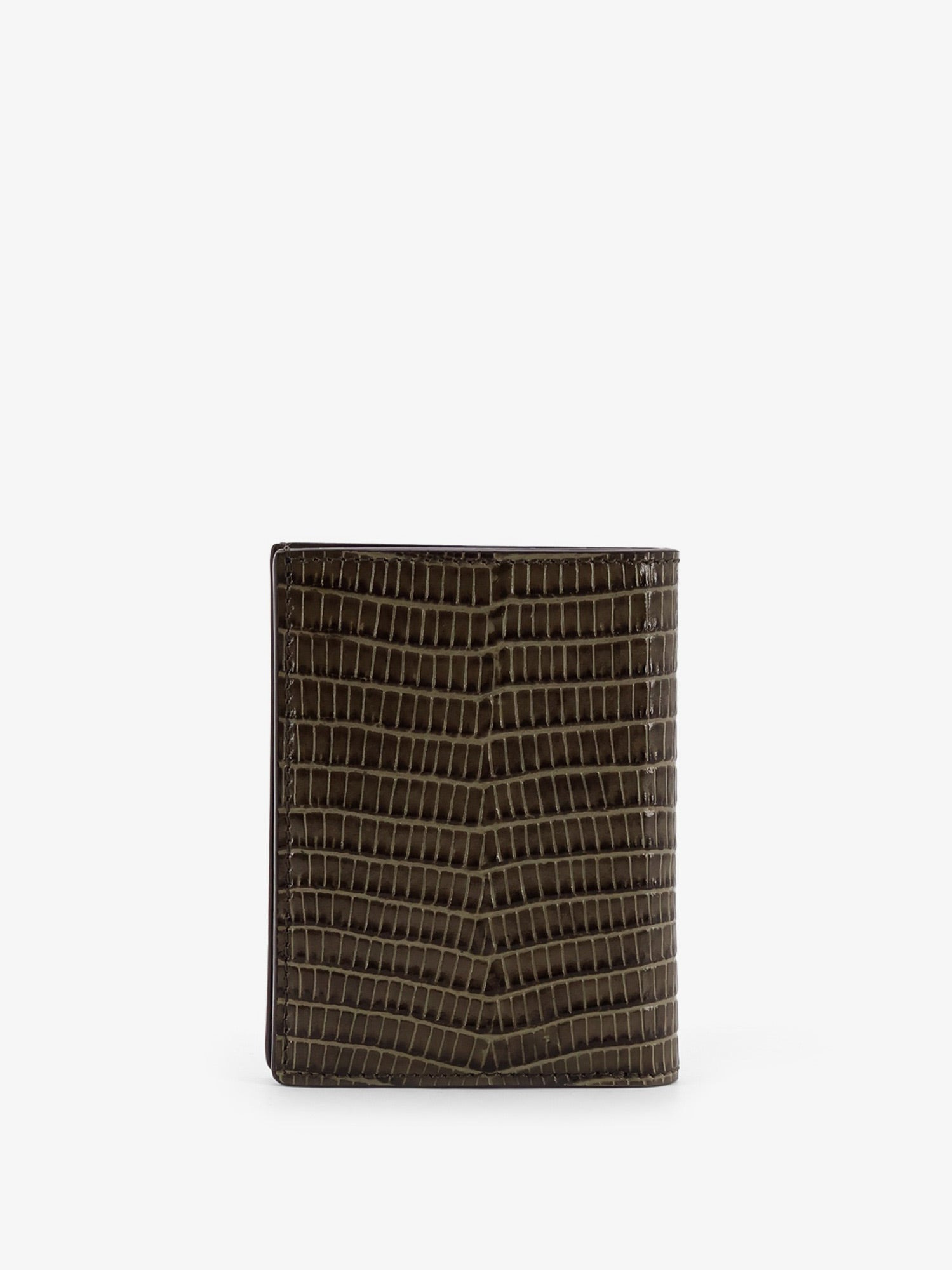 Tom Ford Men Leather Cardholder With Croco Effect - 2
