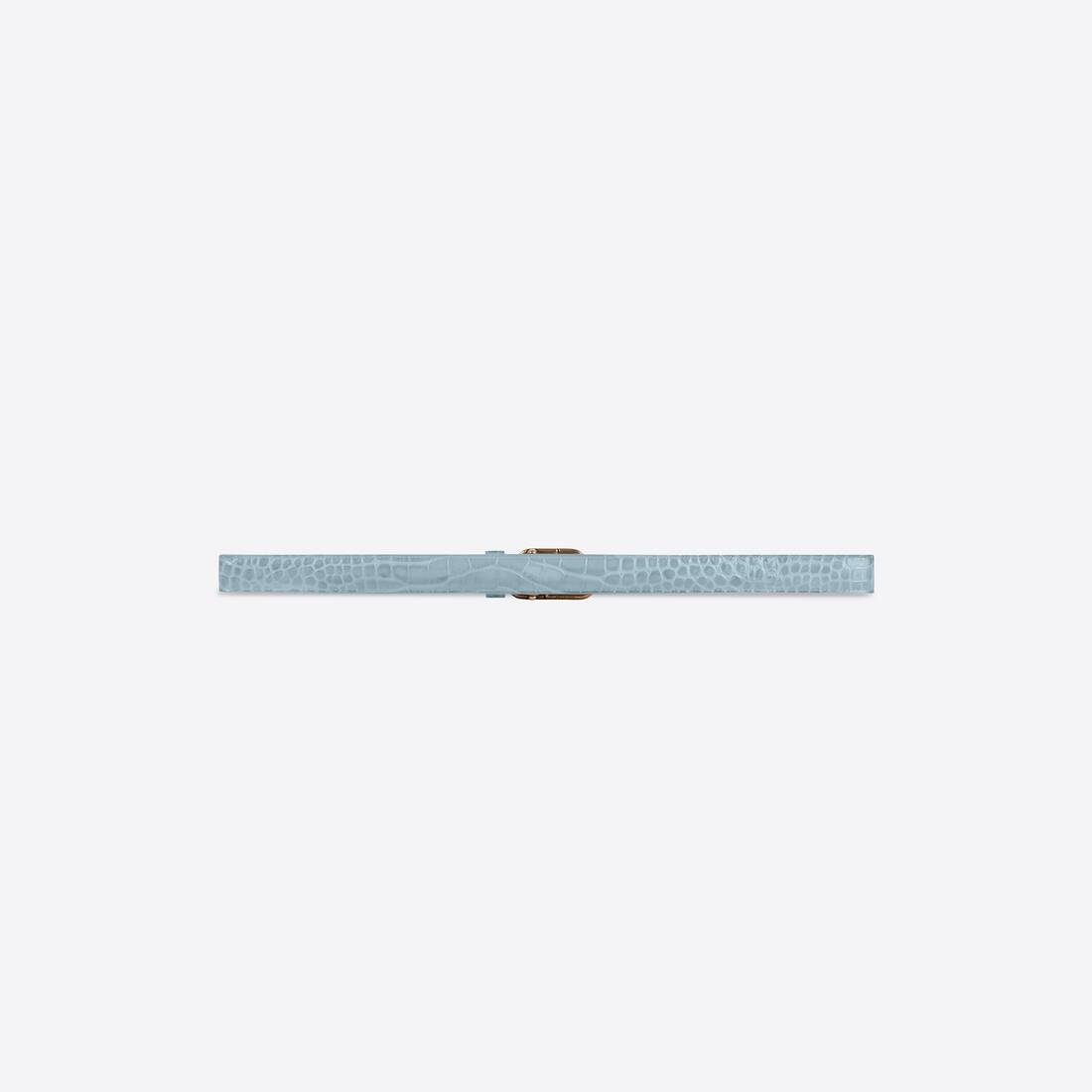 Women's Bb Thin Belt in Blue - 2