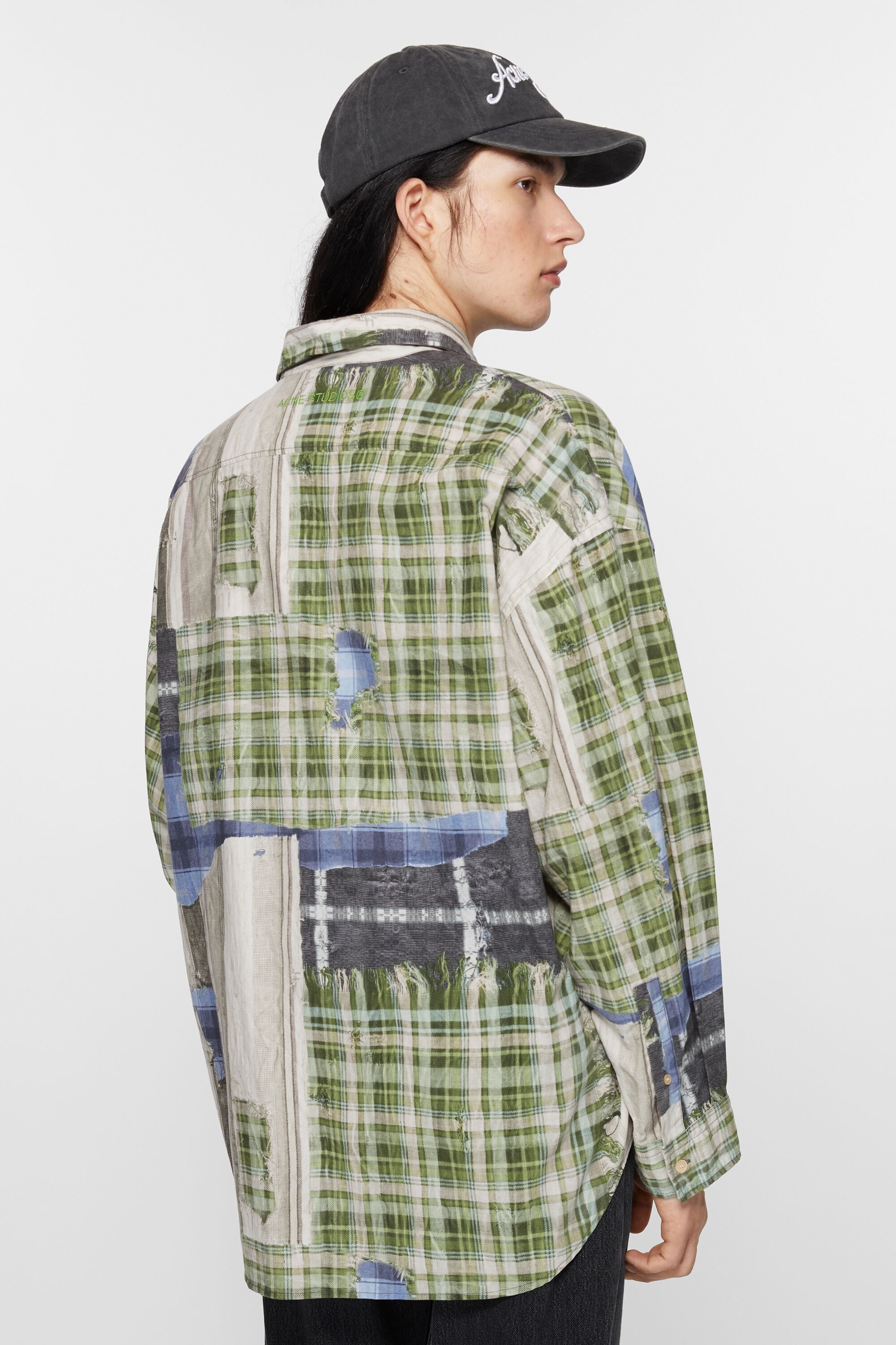 Print button-up shirt - Green multi - 3