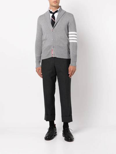 Thom Browne 4-bar stripe wool cardigan outlook