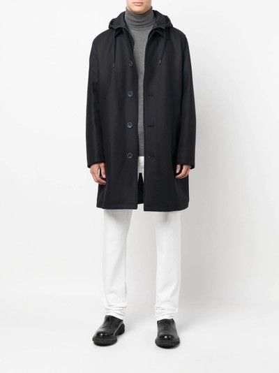 Herno long-sleeve button-up coat outlook