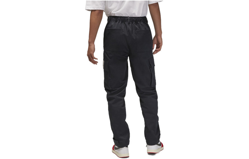 Jordan Air Jordan Button Closure Design Casual Pants Men's Black DQ7343-010 outlook