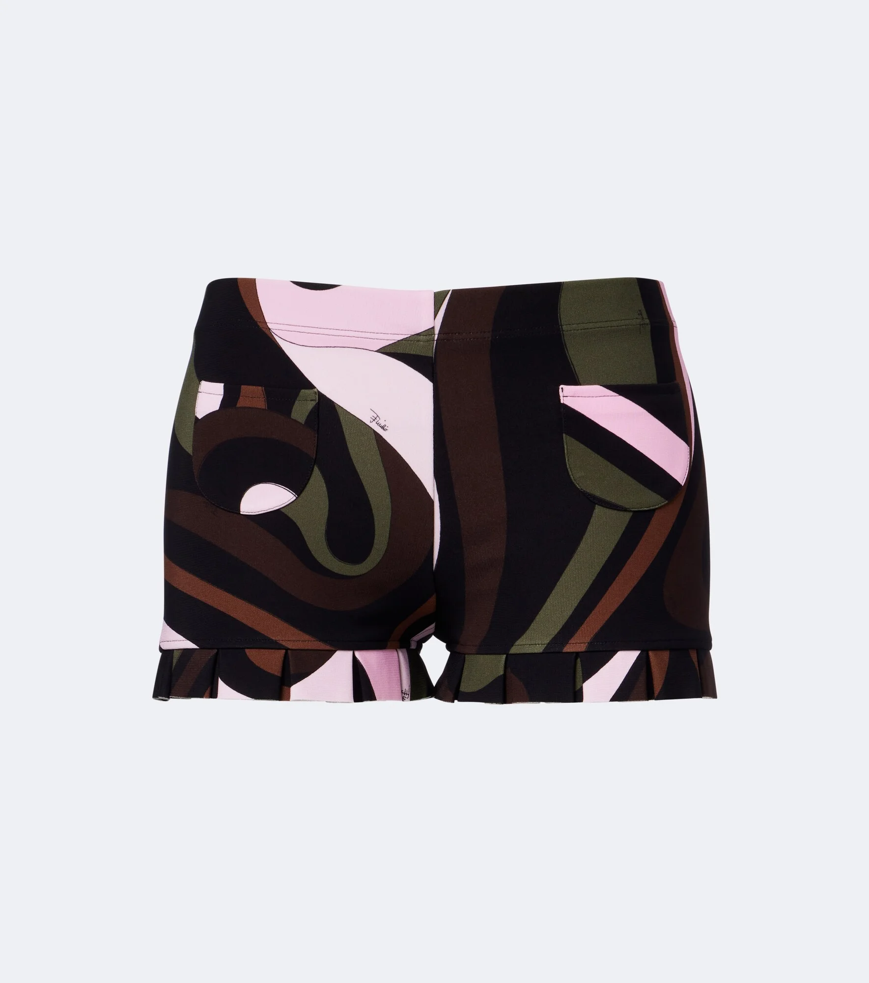 Marmo ruffled jersey shorts - 1