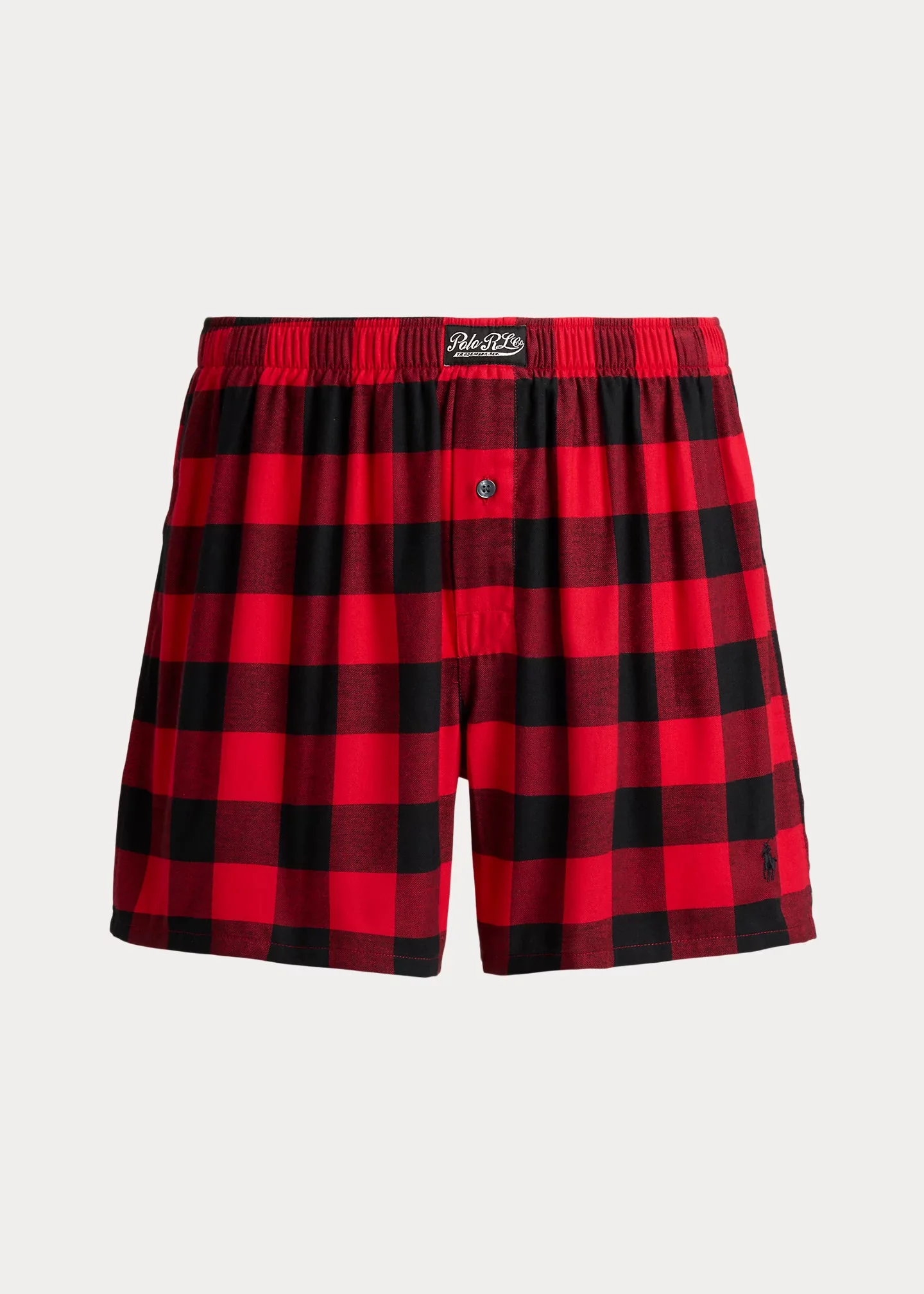 Plaid Cotton Flannel Boxer - 1