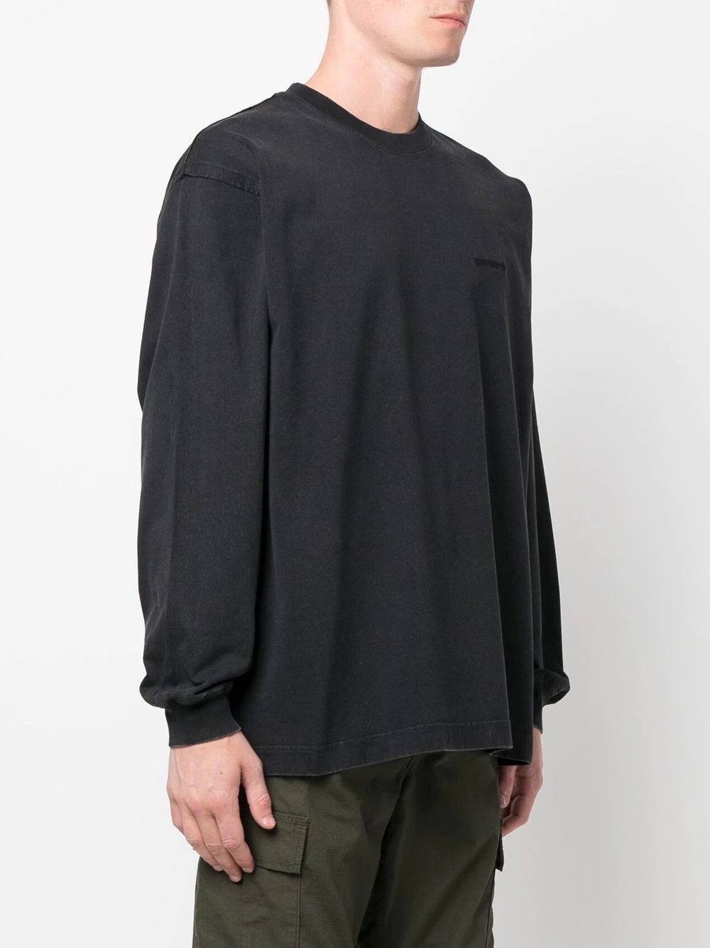 Marfa long-sleeve logo-embroidered T-shirt - 3