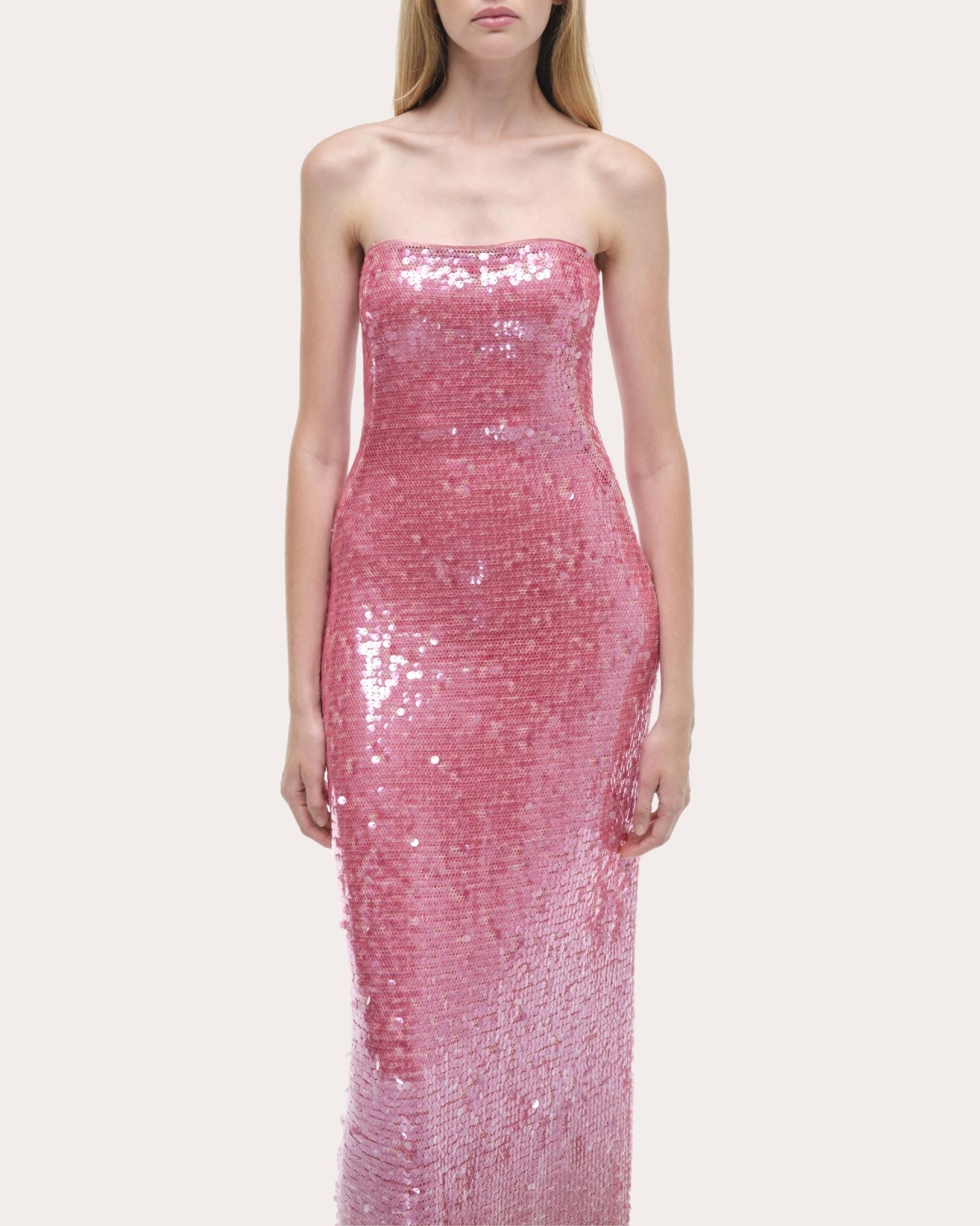 Leilani Sequin Strapless Column Gown - 4