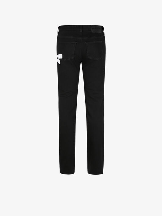 GIVENCHY WEBBING SLIM FIT JEANS - 5