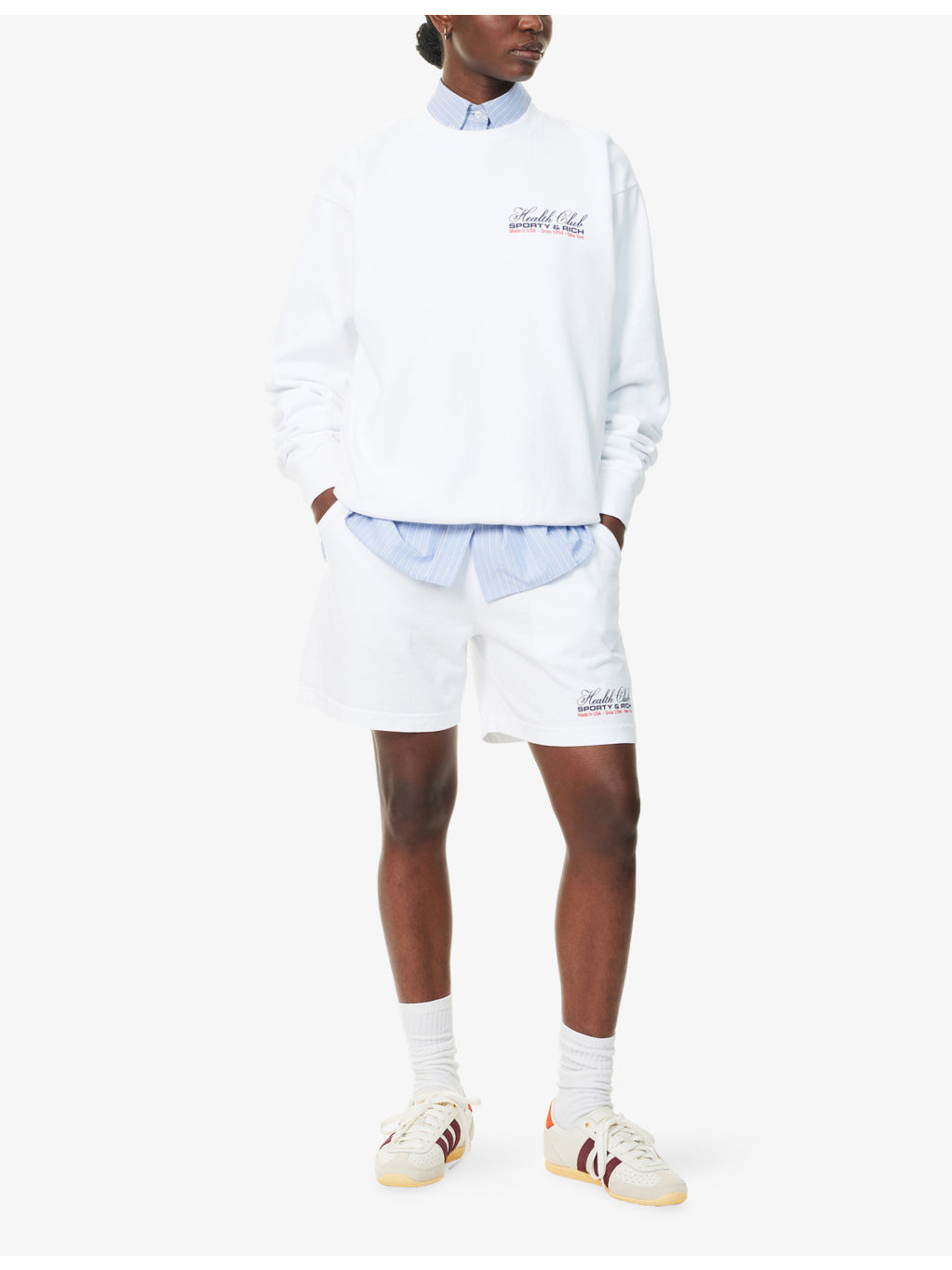 Drawstring Brand-Print Cotton-Jersey Shorts - 2