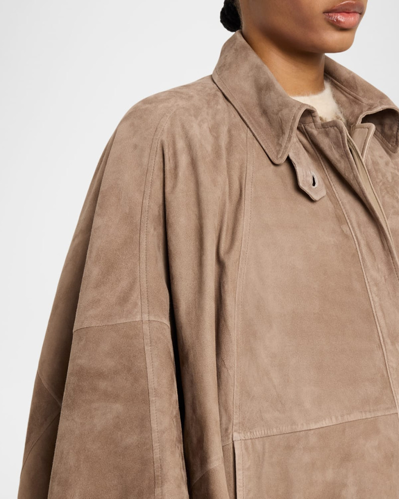 Suede Cape Jacket 5