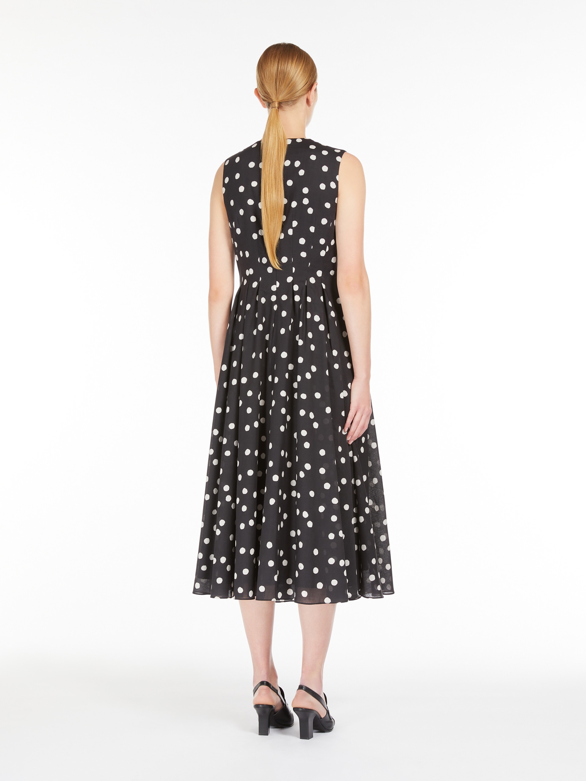 CAROL Printed cotton voile dress - 4