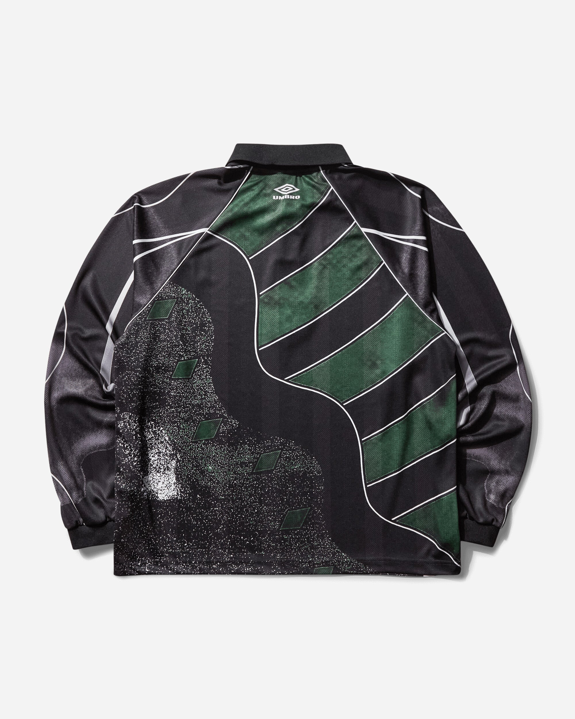 Men's 95 96 Longsleeve Polo Dark Green / Black - 2