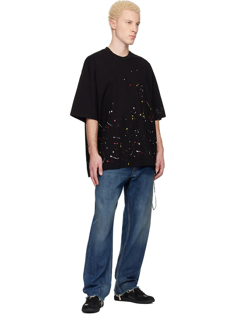 MASTERMIND WORLD Black MW Distressed SS T-shirt outlook
