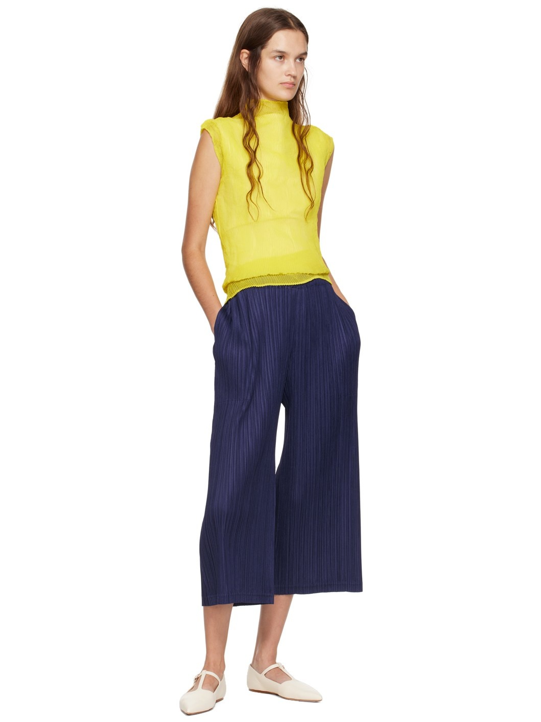 Navy Thicker Bottoms 1 Trousers - 4