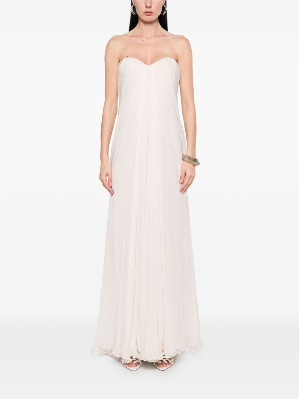 draped maxi dress - 2
