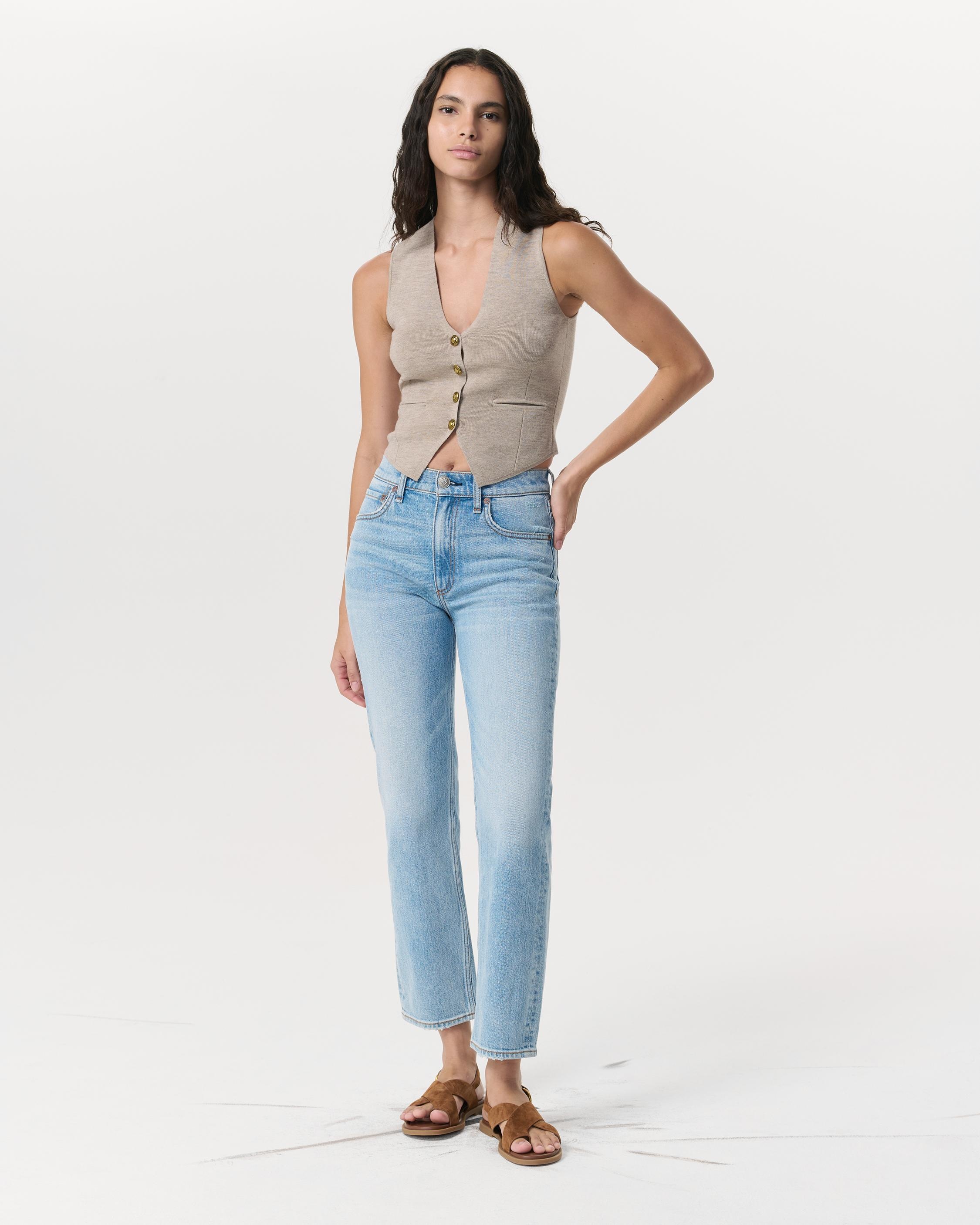 Harlow Ankle Straight - Lou
Mid-Rise Vintage Stretch Jean - 2