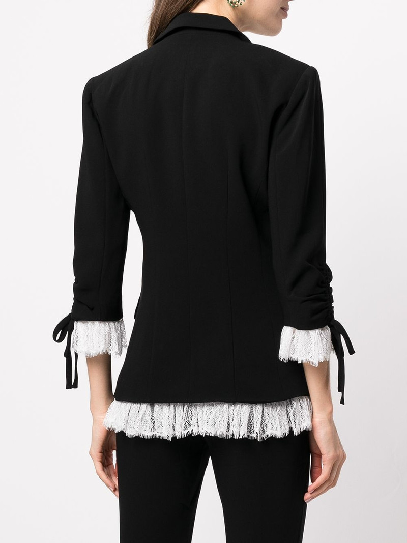 Roxie lace-trim blazer 4