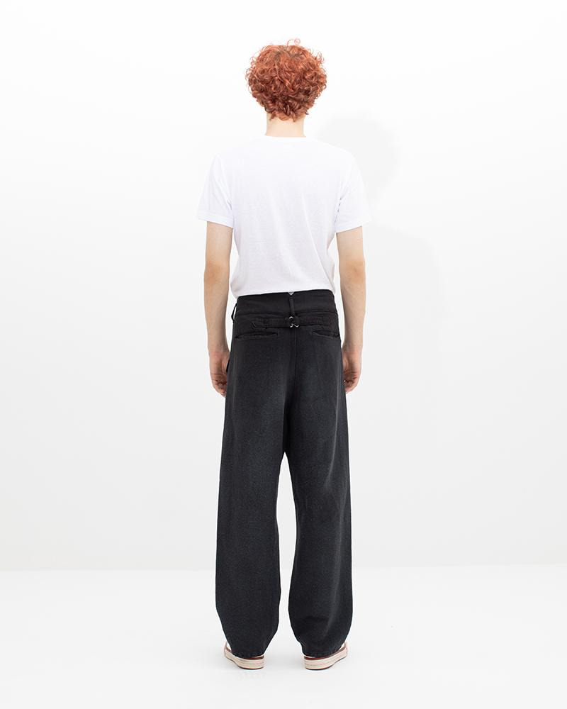 PASTORAL PANTS MOLESKIN DMGD BLACK - 3