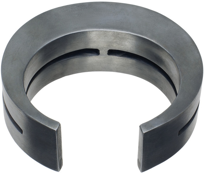 Parts of Four Gunmetal Crescent Crevice Bracelet outlook