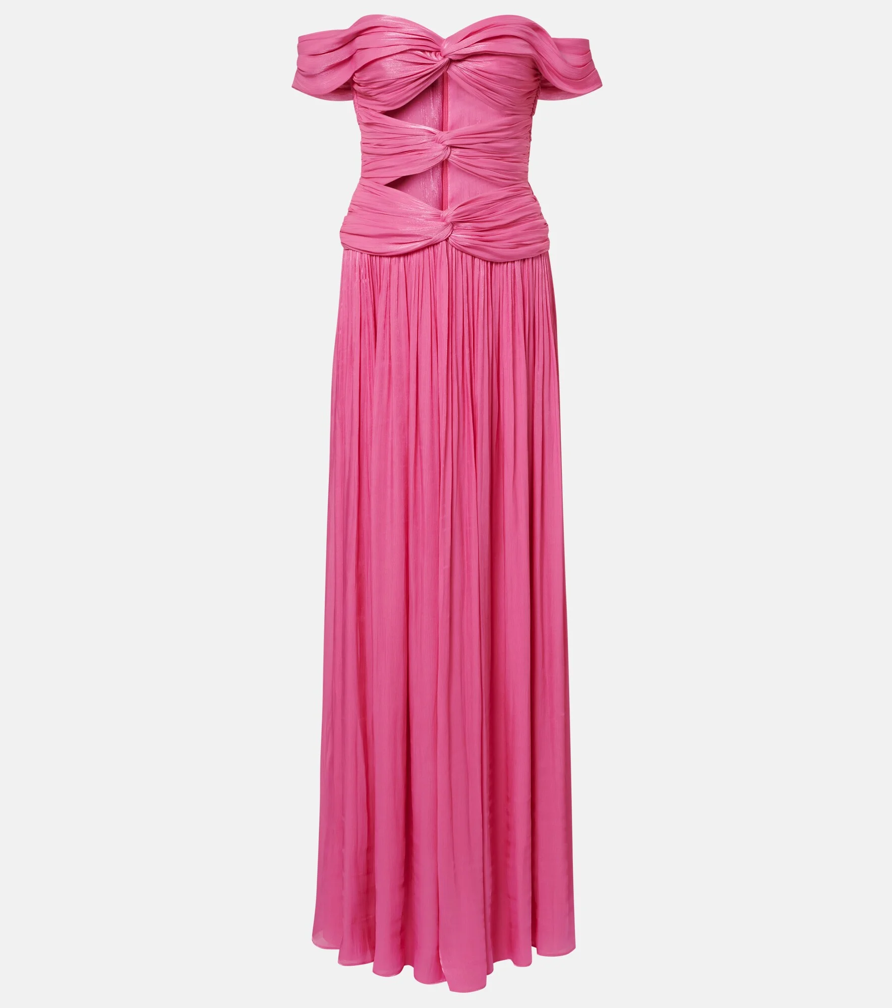 Cutout Lurex georgette gown - 1