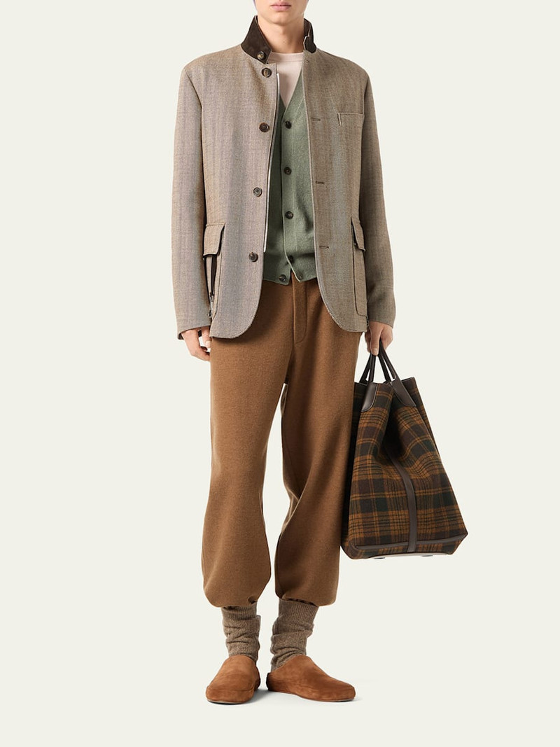 Loro Piana Men's Silk Tweed Roadster Jacket outlook