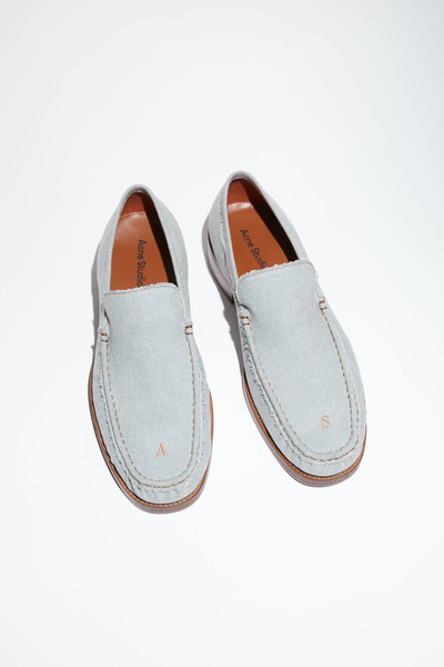Acne Studios Leather loafers - Faded blue outlook