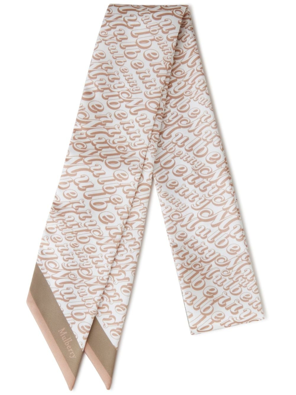 logo-print scarf - 1