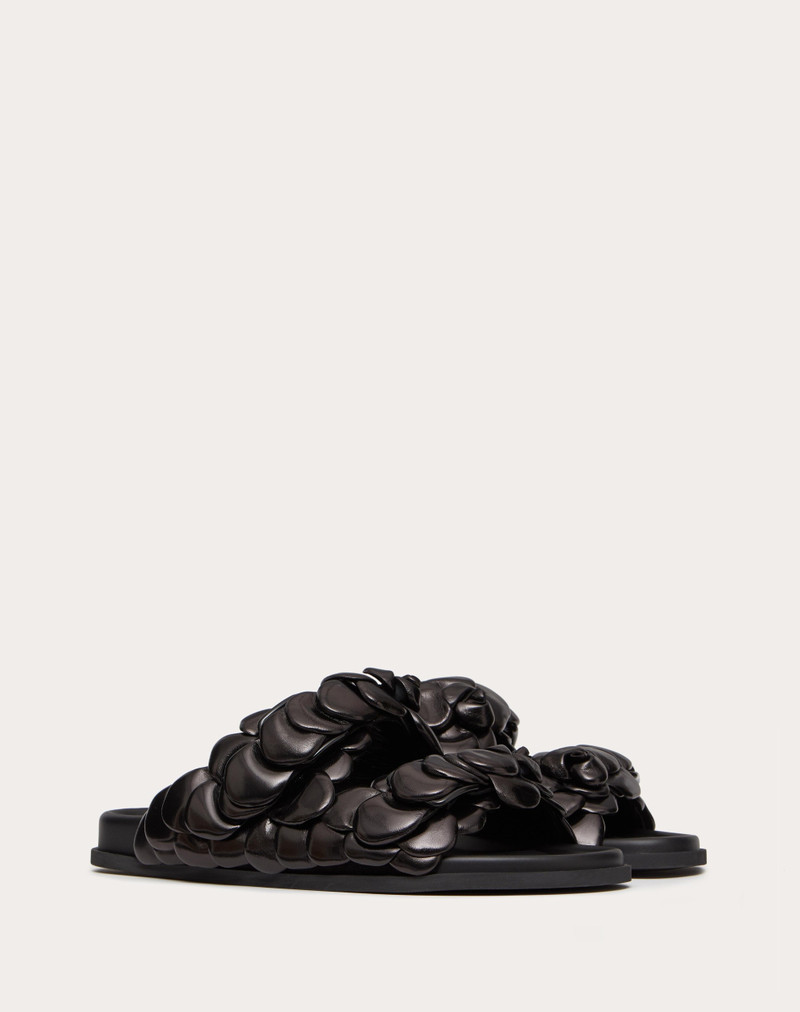 Valentino ATELIER SHOE VALENTINO GARAVANI KIDSKIN SLIDE SANDAL WITH PETALS outlook