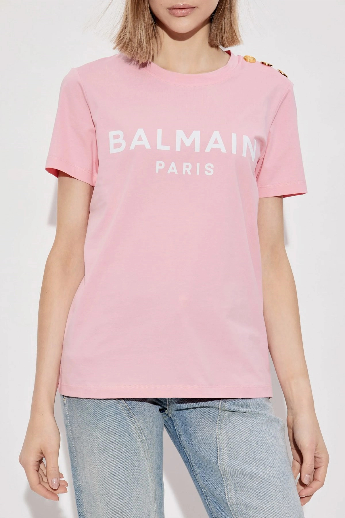 Gold button t-shirt - 2
