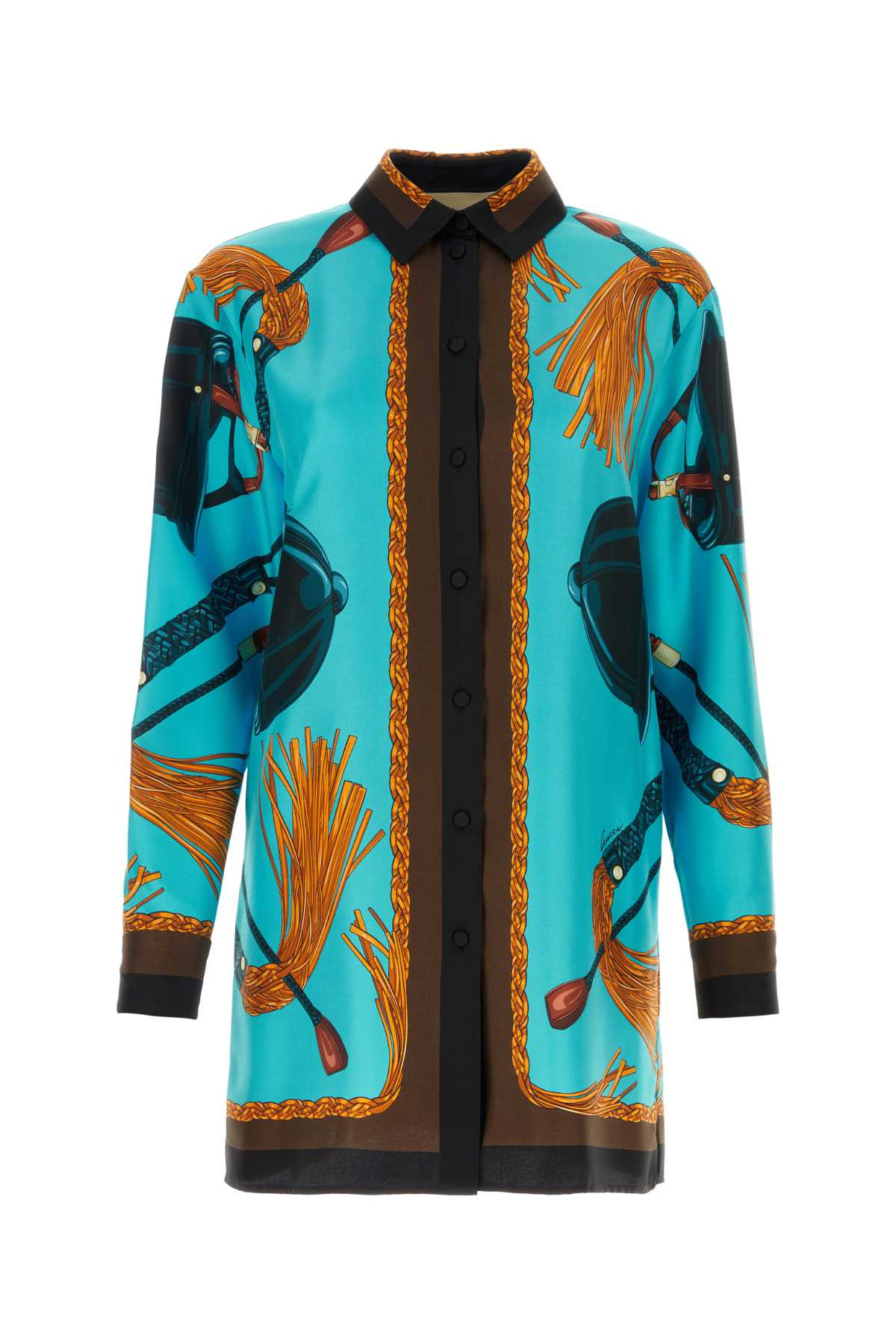Gucci Women Printed Twill Shirt - 1