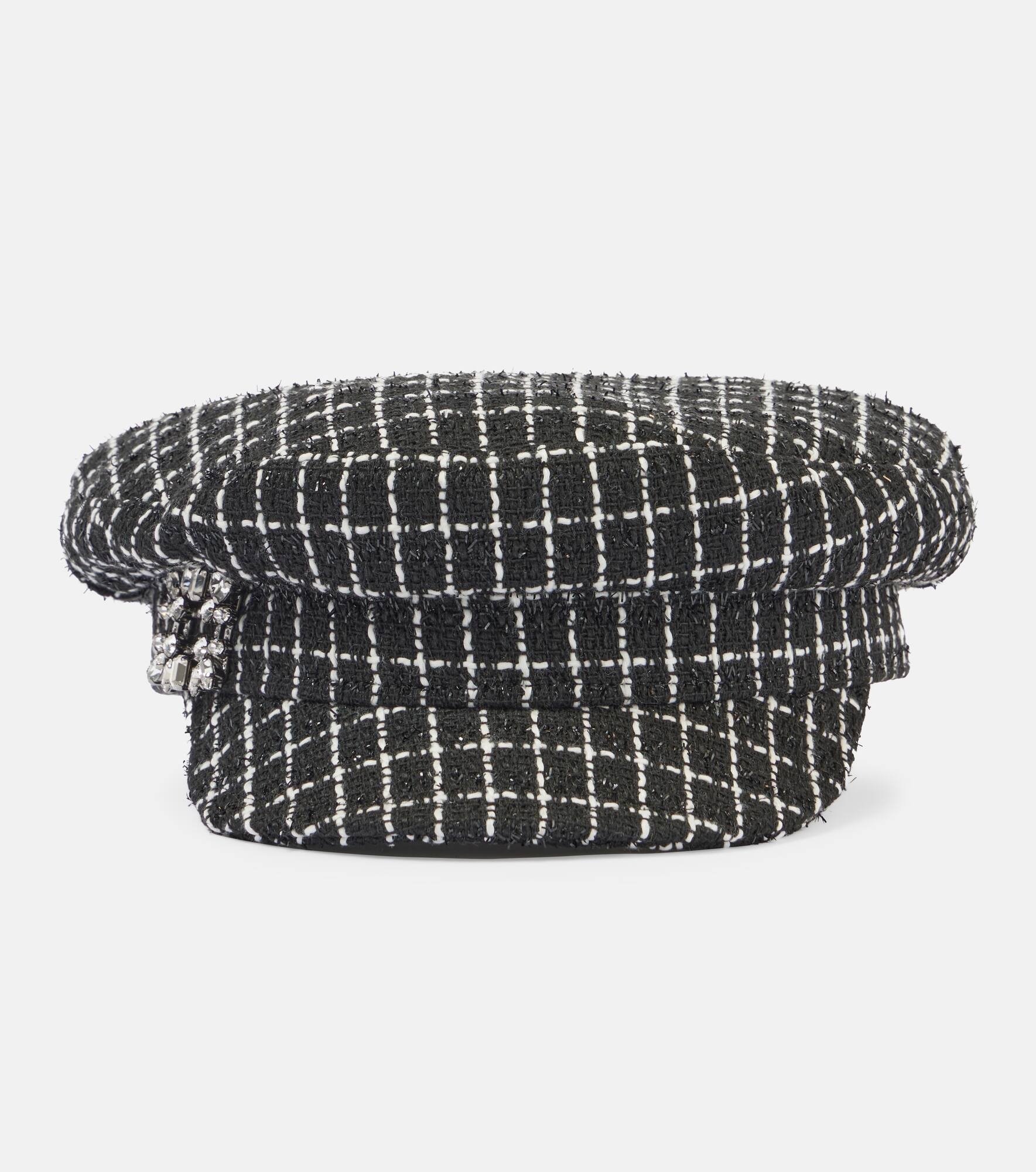 Embellished newsboy cap - 1