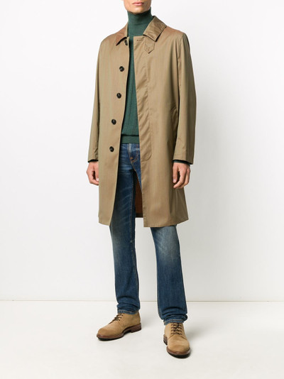 Mackintosh single-breasted wool car coat outlook