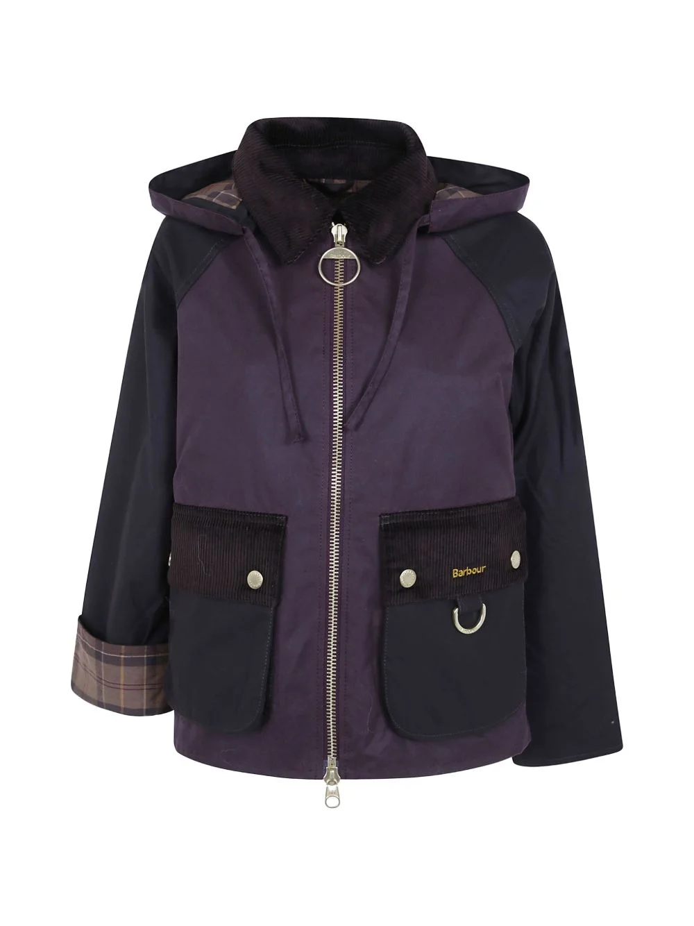 Carville corduroy-trim hooded parka - 1